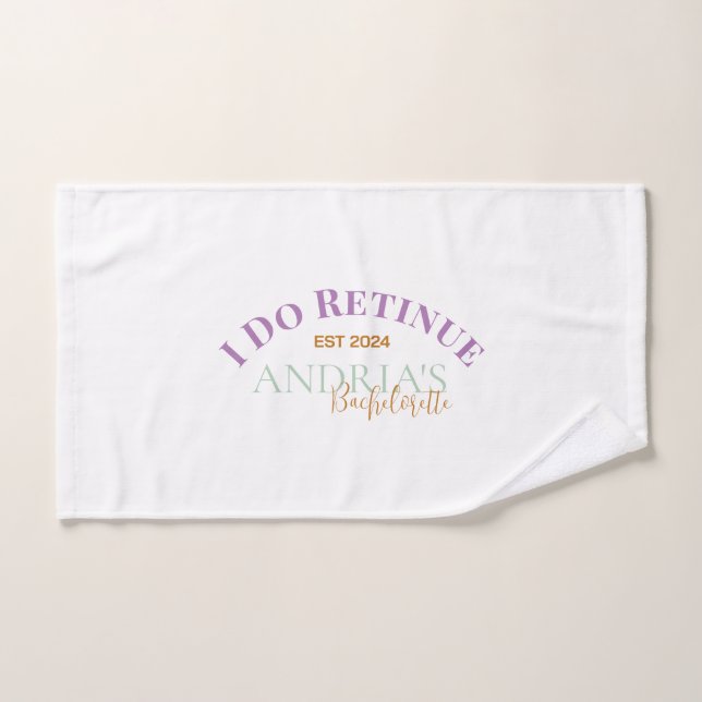 Bachelorette Spa Day Towels (Hand Towel)