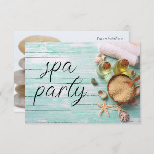 Bachelorette Spa Party Invitation