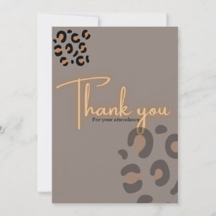 Bachelorette Thank you card