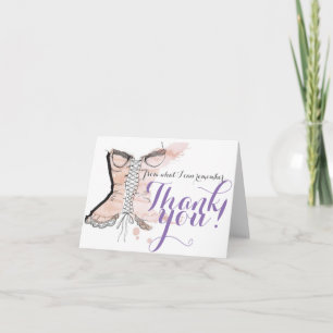 Bachelorette Thank You Card