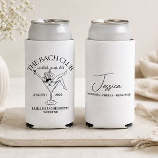Bachelorette, The Bach Club, Social Club Seltzer Can Cooler