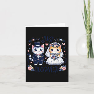 Bachelorette Wedding Party Bride Groom Cats Just M Card
