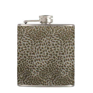 bachelorette wedding shower birthday leopard hip flask