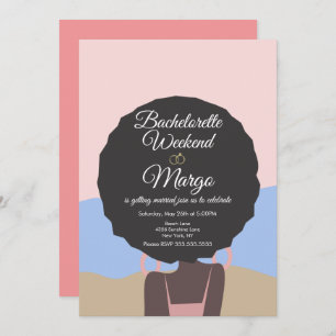 Bachelorette Weekend Beach Bridal Shower  Invitation