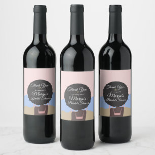 Bachelorette Weekend Beach Bridal Shower Thanks Wine Label