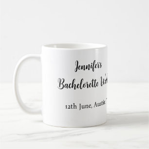 Bachelorette weekend coconut tree club add name coffee mug