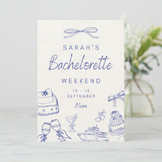 Bachelorette Weekend Customisable Invitation