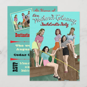 Bachelorette Weekend Getaway Party Invitations
