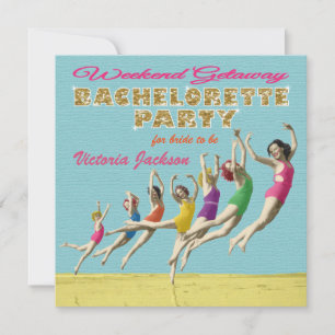 Bachelorette Weekend Getaway Party Invitations