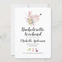 Bachelorette Weekend in Austin Texas Invitation