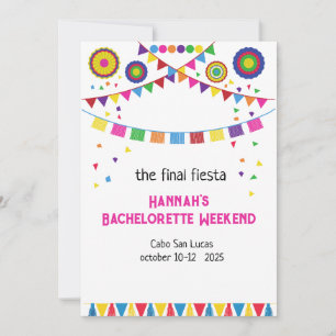Bachelorette Weekend in Mexico Invitation
