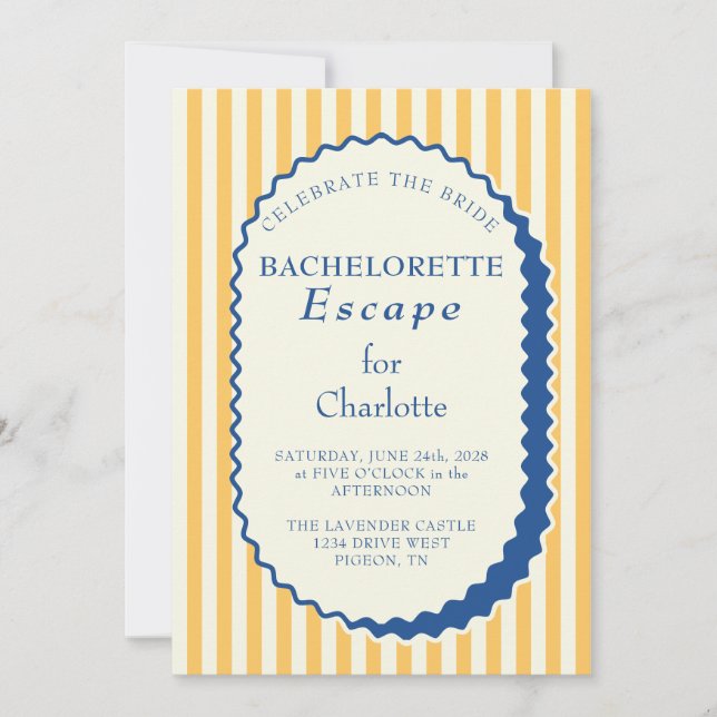 Bachelorette Weekend Invitation (Front)