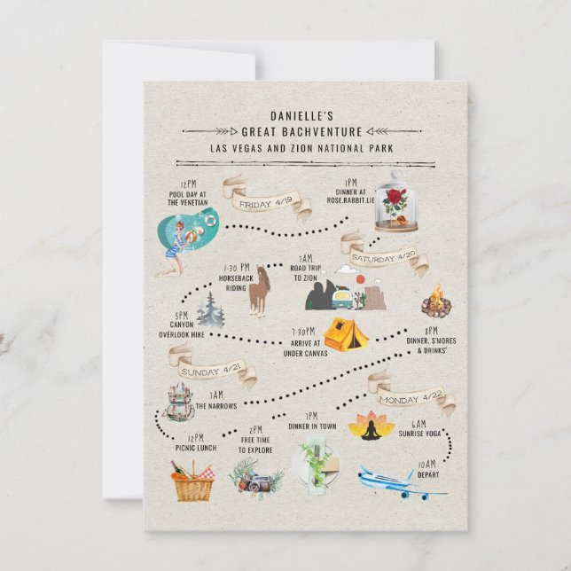 Bachelorette Weekend Itinerary | Las Vegas & Zion (Front)