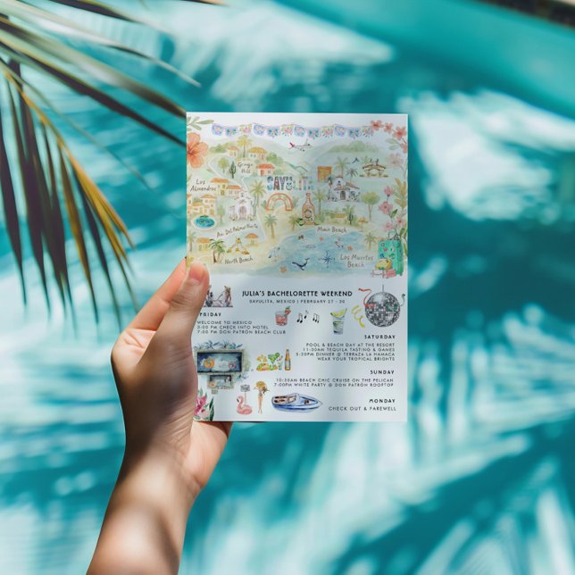 Bachelorette Weekend Itinerary | Sayulita Invitation (Creator Uploaded)