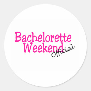 Bachelorette Weekend (Official/Pink) Classic Round Sticker
