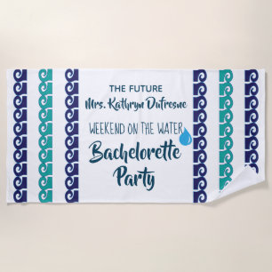 Bachelorette "Weekend on the Water" Beach Towel