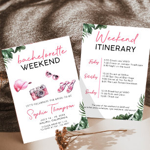 Bachelorette Weekend Palm Beach Invitation