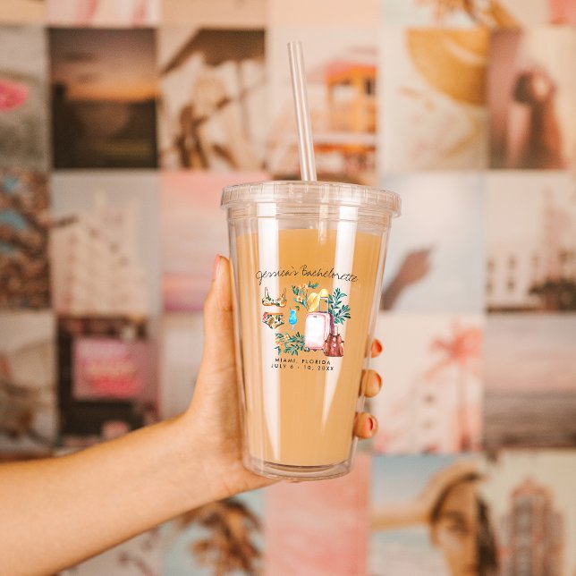 Bachelorette Weekend Party Favour Personalised Acrylic Tumbler (Creator Uploaded)