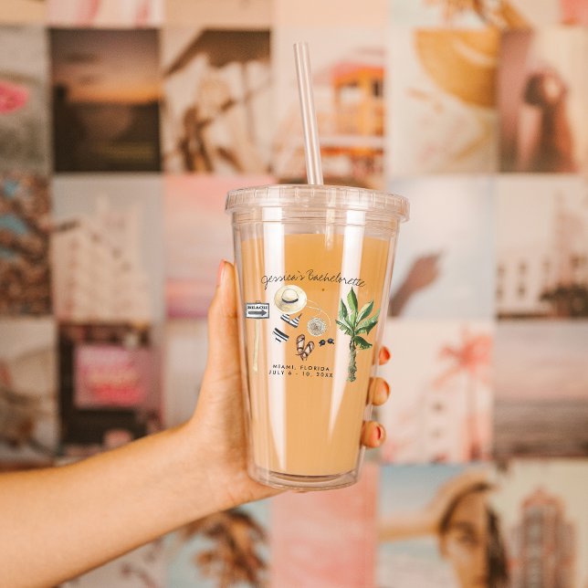 Bachelorette Weekend Party Favour Personalised Acrylic Tumbler (Creator Uploaded)