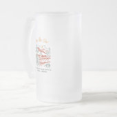 Bachelorette Weekend Party Favour Personalised  Frosted Glass Beer Mug (Front Left)
