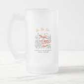 Bachelorette Weekend Party Favour Personalised  Frosted Glass Beer Mug (Left)