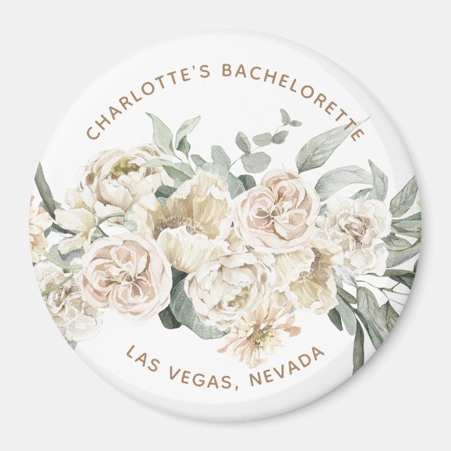 Bachelorette Weekend Party Favour Personalised Gif Magnet (Front)