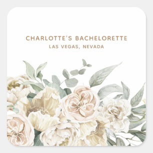 Bachelorette Weekend Party Favour Personalised Gif Square Sticker