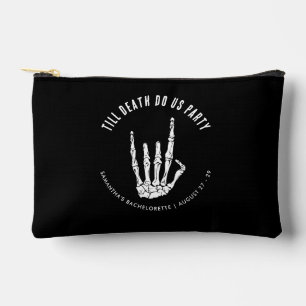 Bachelorette Weekend Till Death Do Us Party Custom Accessory Pouch