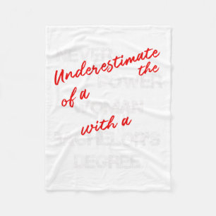 Bachelors Degree Graduation Diploma Celebration  Fleece Blanket