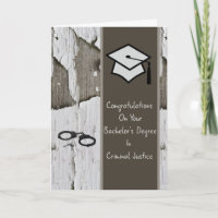 Bachelor's Degree in Criminal Justice Card