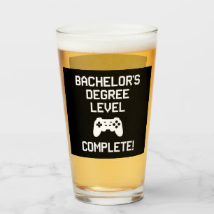 Bachelor's Degree Level Complete Gaming Gamer Glass