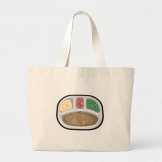 Bachelor's Dinner Tv Frozen Entree Large Tote Bag