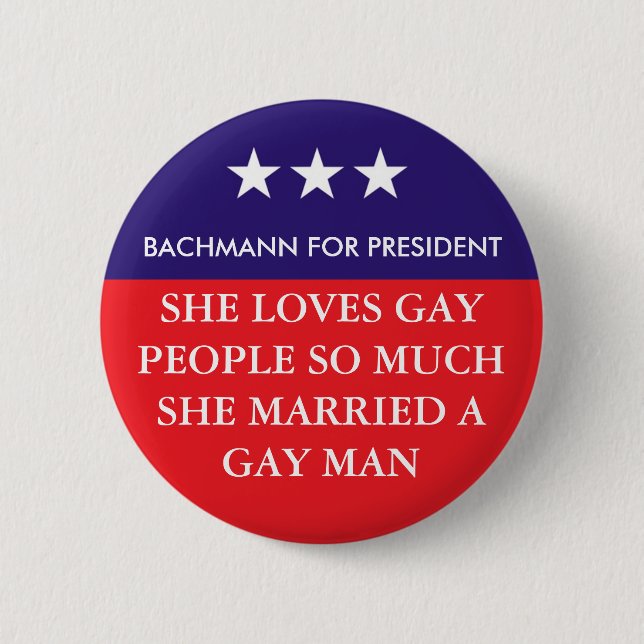 Bachmann For President Button (Front)