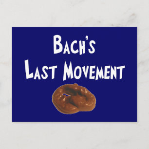 Bachs Last Movement Hilarious Gifts Postcard