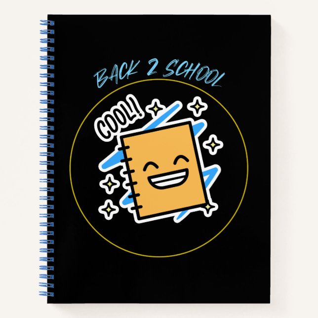 Back 2 School Cool School Beginnning T-shirt Notebook (Front)