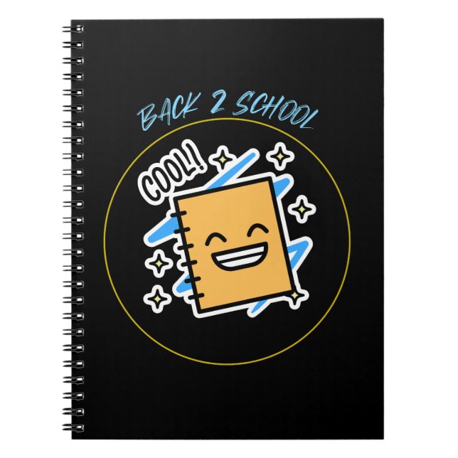 Back 2 School Cool School Beginnning T-shirt Notebook (Front)