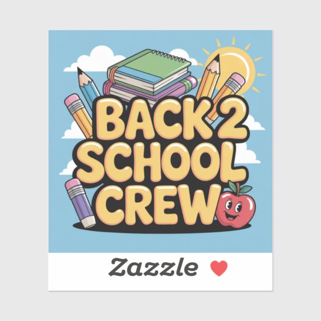 Back 2 School Crew Stickers (Sheet)