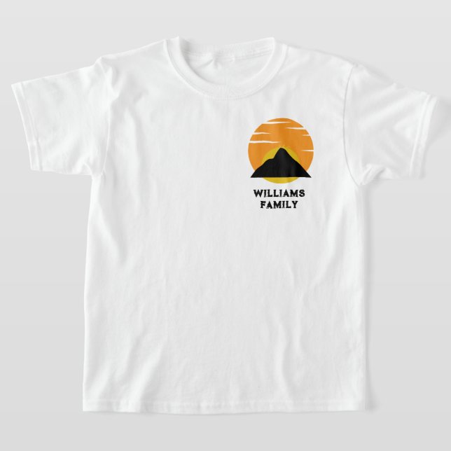back and front Family Reunion Road Trip custom T-Shirt (Laydown)