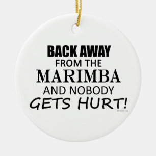 Back Away From The Marimba Ceramic Tree Decoration