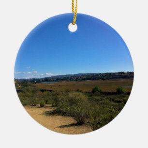 Back Bay, Newport Beach, California Ceramic Ornament