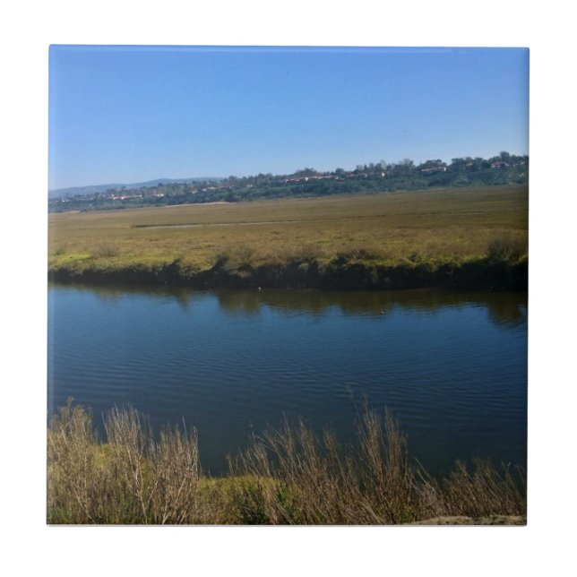 Back Bay, Newport Beach, California Ceramic Tile (Front)