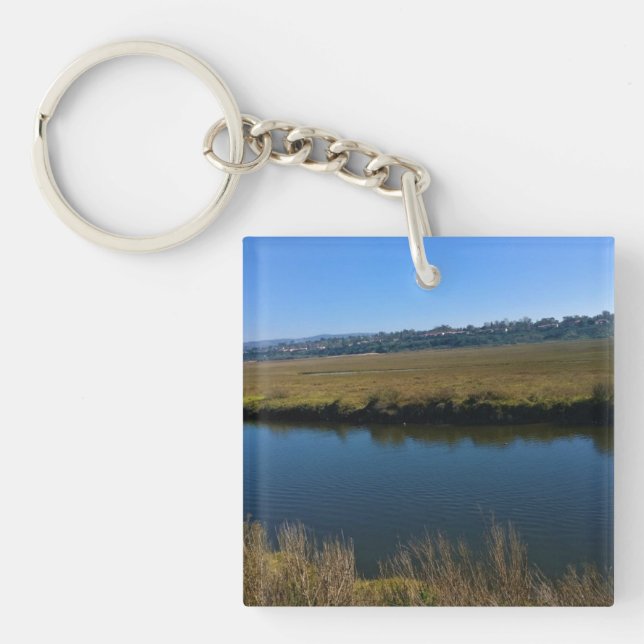 Back Bay, Newport Beach, California Key Ring (Front)