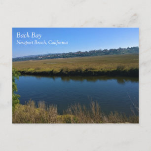 Back Bay, Newport Beach, California Postcard