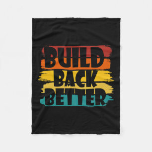 Back Better America Our Country - Bidden Harris 20 Fleece Blanket