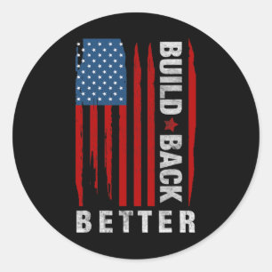 Back Biden Kamala Harris 2020 Liberal Democrat Gif Classic Round Sticker