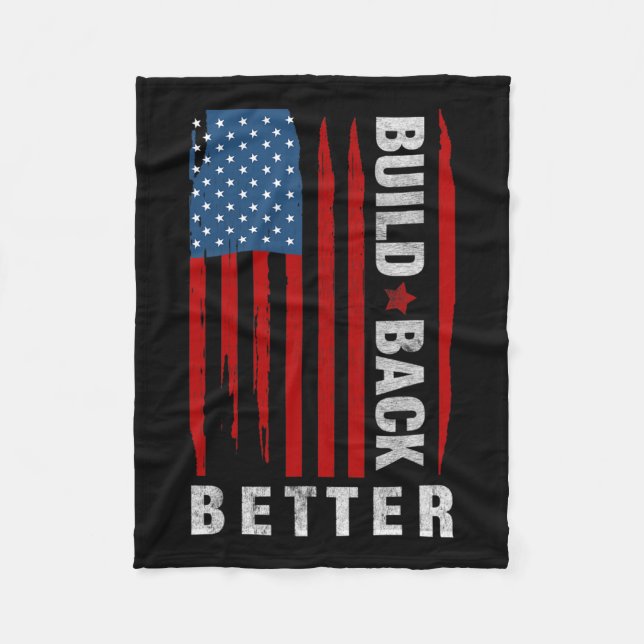 Back Biden Kamala Harris 2020 Liberal Democrat Gif Fleece Blanket (Front)