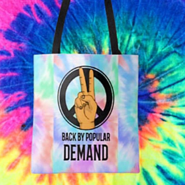 Back By Popular Demand | Peace Sign Tie-Dye Tote (Creator Uploaded)