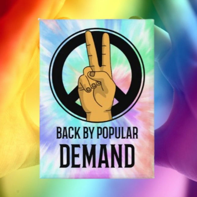 Back By Popular Demand | Tie-Dye Peace Sign Button (Creator Uploaded)