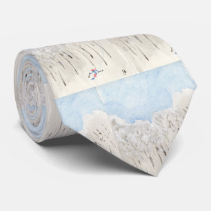 Back Country Downhill Watercolor Tie
