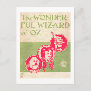Back cover of The Wonderful Wizard of Oz book Postcard